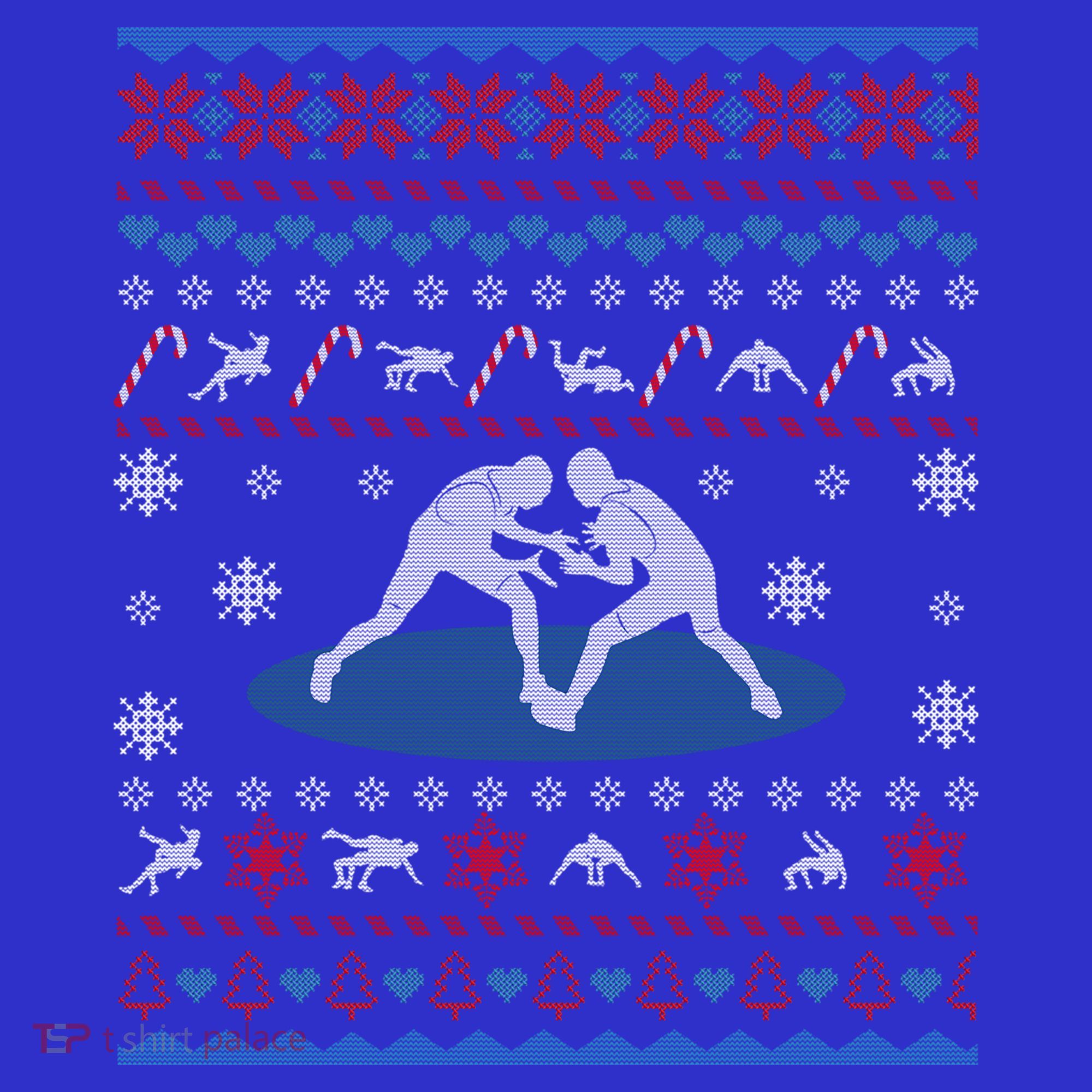 Wrestling Ugly Christmas Sweater Funny Funny Gift For Wrestler Gift Toddler Hoodie