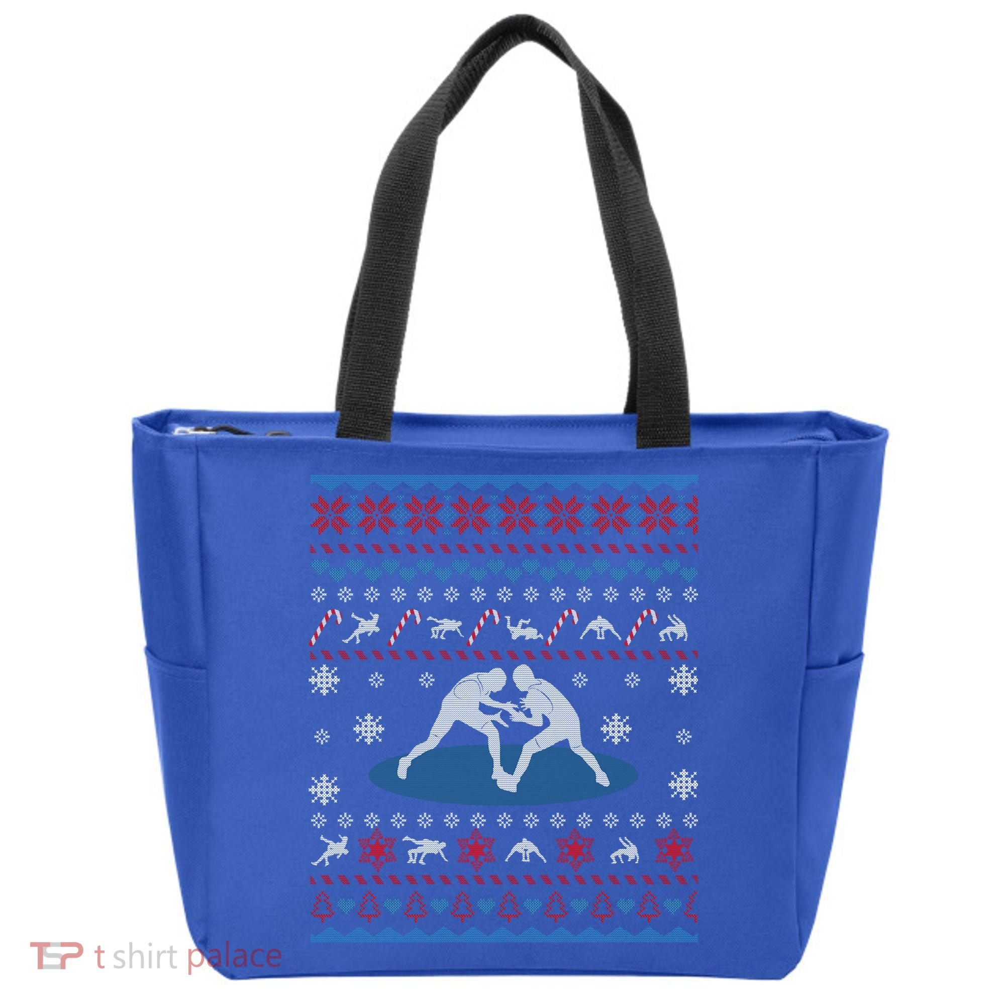 Wrestling Ugly Christmas Sweater Funny Funny Gift For Wrestler Gift Tote Bag