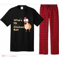 WhatS Up Chicken Butt Funny Quotes Sayings Joke Word Pun Pajama Set thumb 0