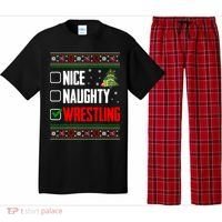 Wrestling Ugly Christmas Cute Gift Pajama Set thumb 0
