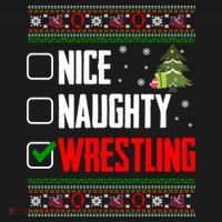 Wrestling Ugly Christmas Cute Gift Pajama Set thumb 2