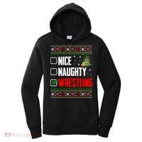 Wrestling Ugly Christmas Cute Gift Women's Hoodie thumb 0