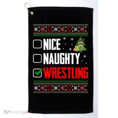 Wrestling Ugly Christmas Cute Gift Golf Towel