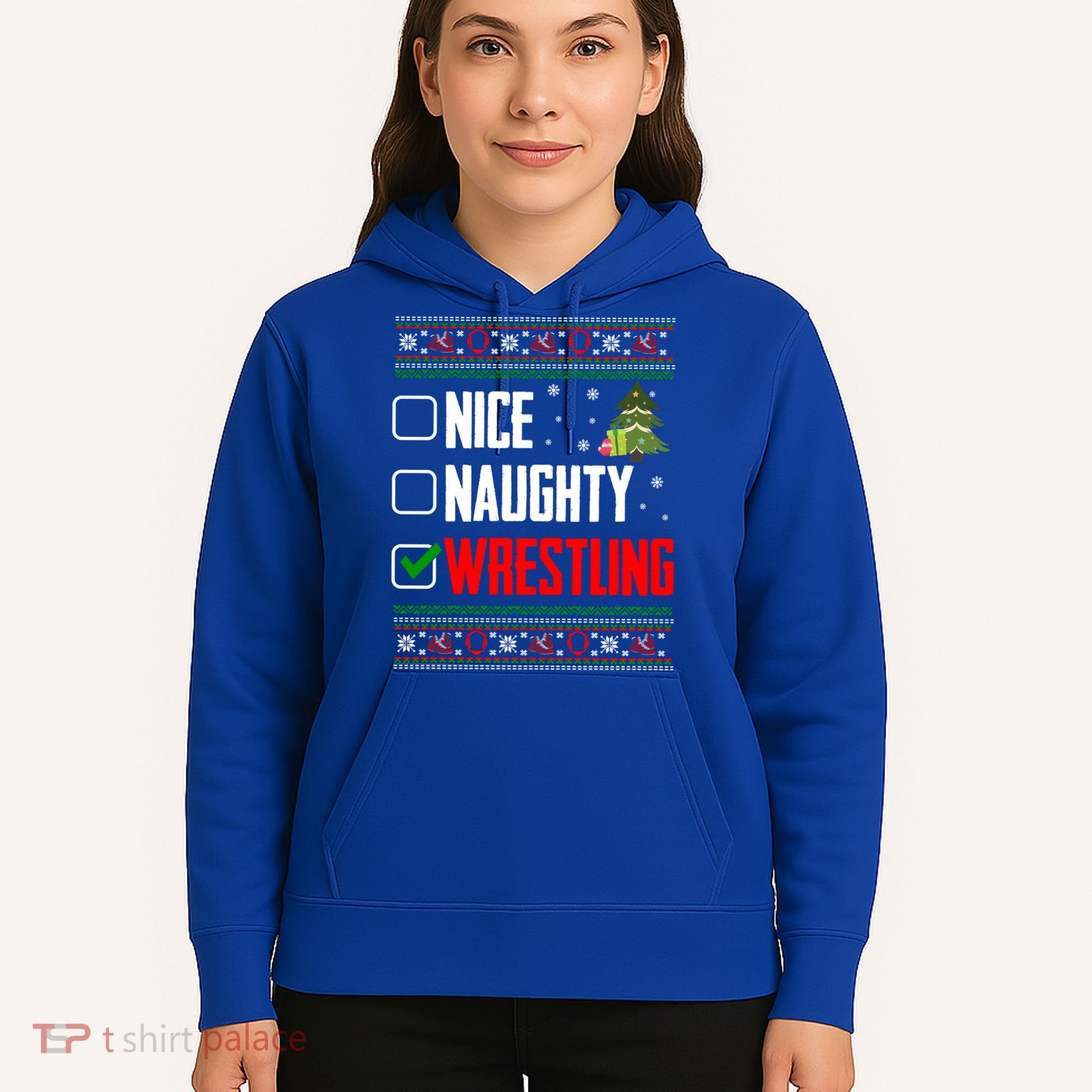 Wrestling Ugly Christmas Cute Gift Hoodie