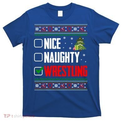 Wrestling Ugly Christmas Cute Gift T-Shirt