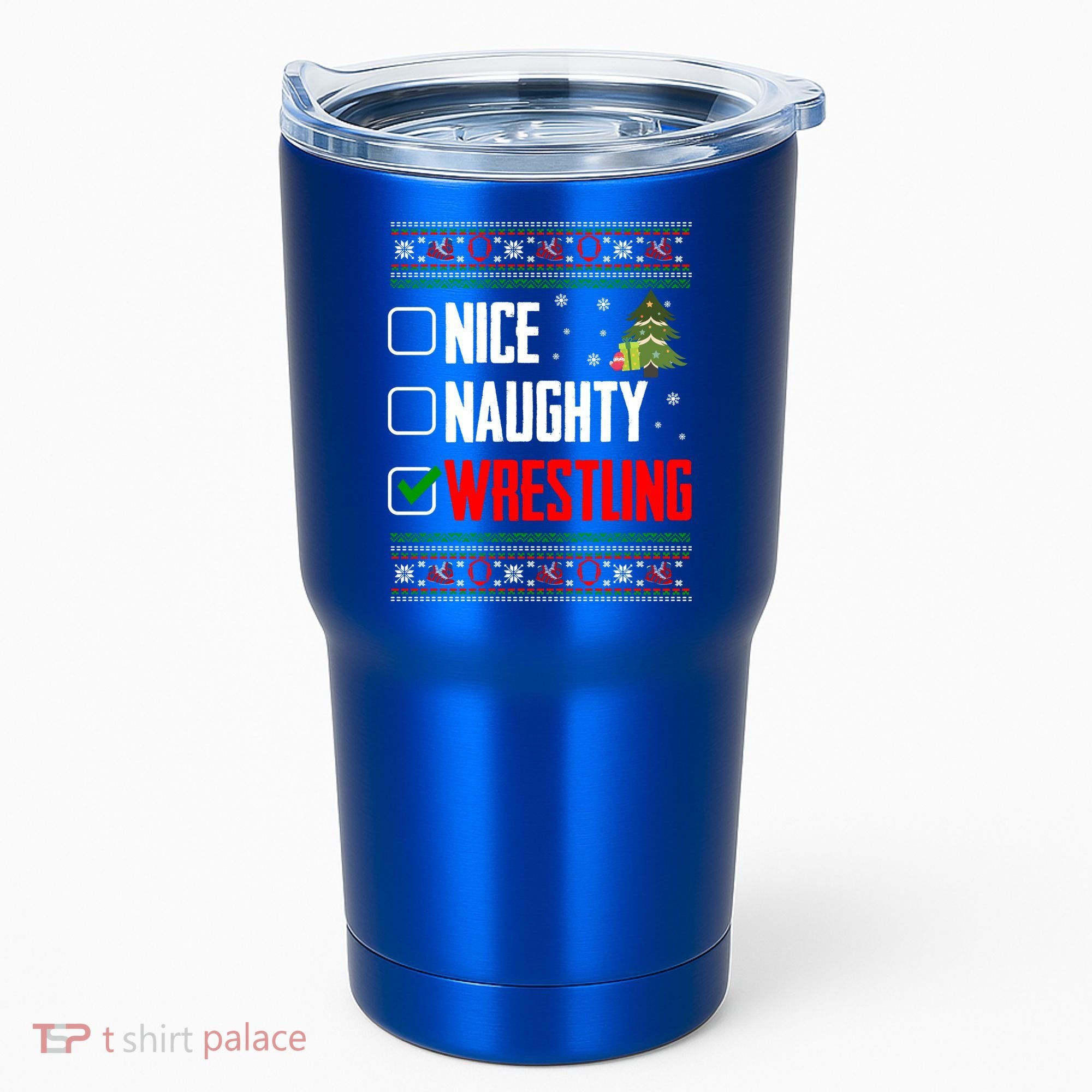Wrestling Ugly Christmas Cute Gift Tumbler