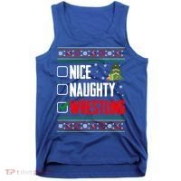 Wrestling Ugly Christmas Cute Gift Tank Top thumb 0