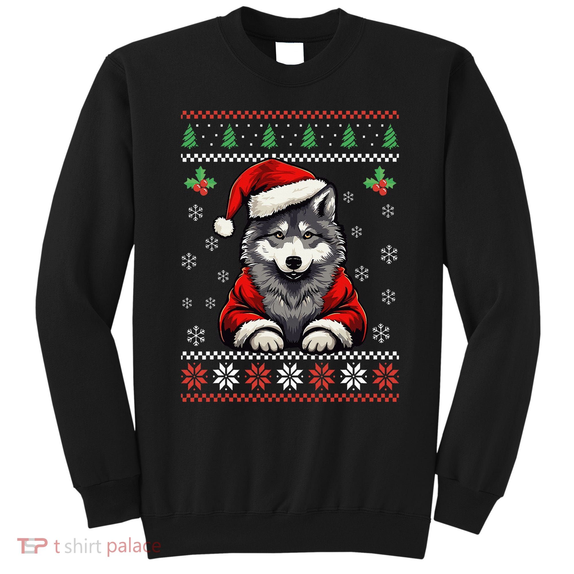 Wolf Ugly Christmas Sweater Wolves Xmas Sweatshirt