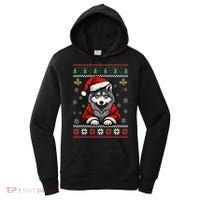 Wolf Ugly Christmas Sweater Wolves Xmas Women's Hoodie thumb 0
