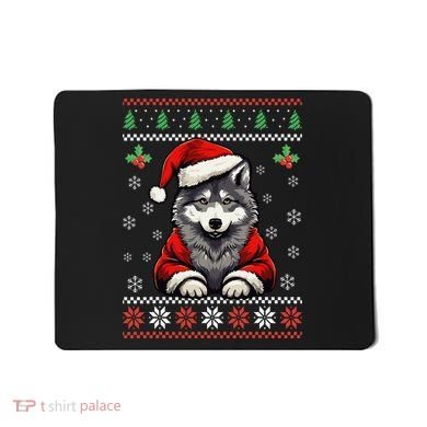 Wolf Ugly Christmas Sweater Wolves Xmas Mousepad