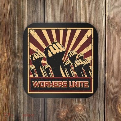 Workers Unite Communist Socialist Workers Communism Coaster