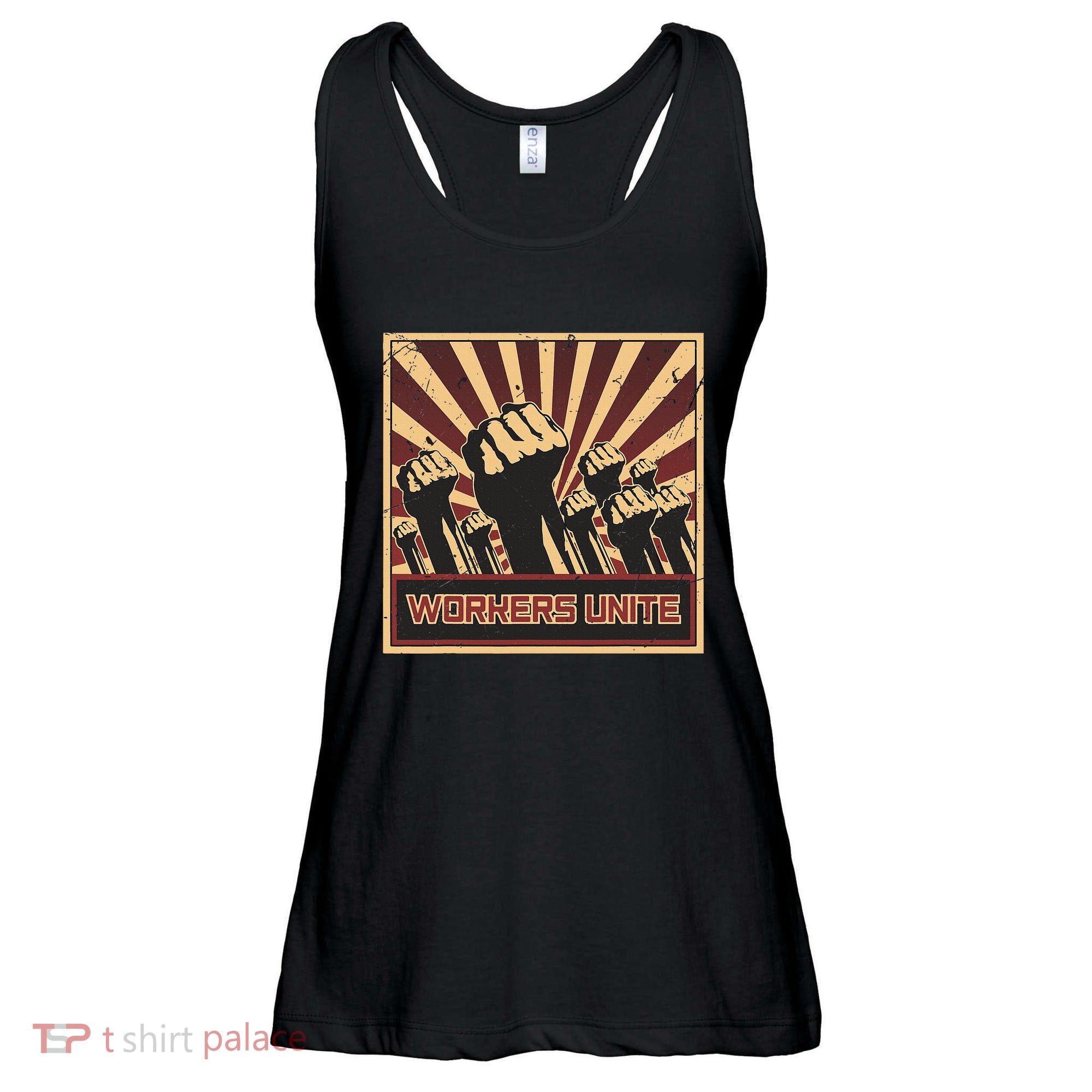 Workers Unite Communist Socialist Workers Communism Ladies Essential Flowy Tank