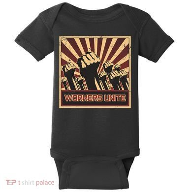 Workers Unite Communist Socialist Workers Communism Baby Bodysuit