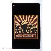 Workers Unite Communist Socialist Workers Communism Golf Towel thumb 0