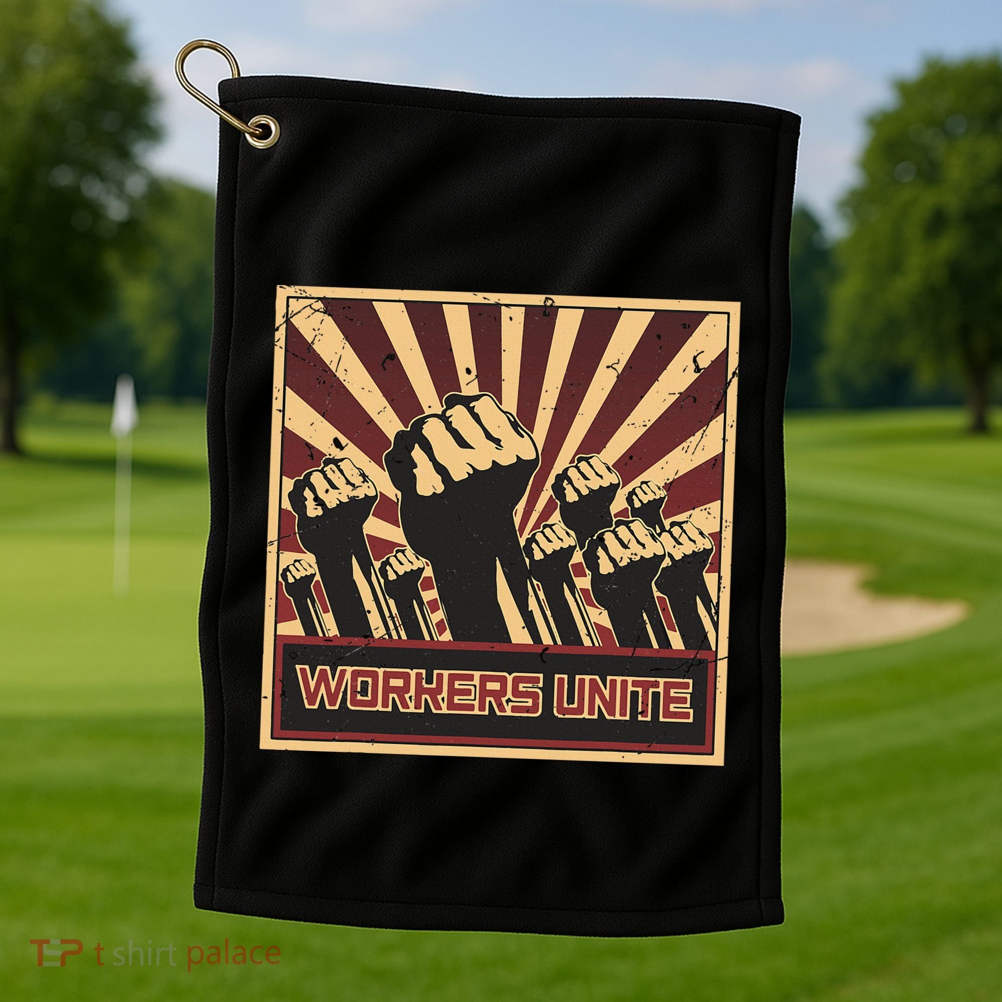 Workers Unite Communist Socialist Workers Communism Golf Towel