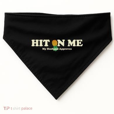 Wo Upside Down Pineapple Subtle Swinger Gift USA-Made Doggie Bandana