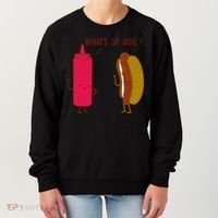 What Up Dog Ketchup Hot Dog Women's Sweatshirt thumb 0