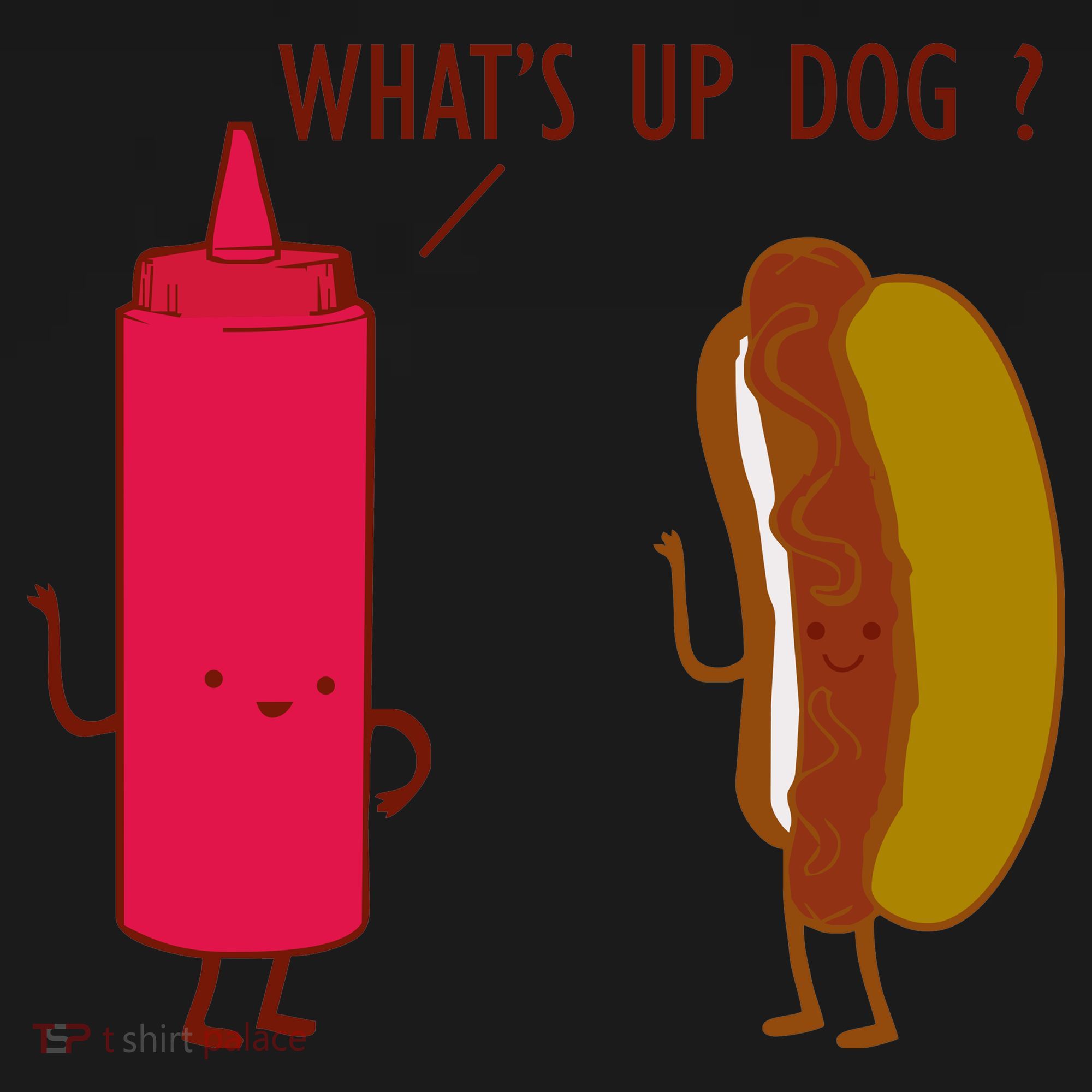 What Up Dog Ketchup Hot Dog Toddler Hoodie