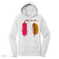 What Up Dog Ketchup Hot Dog Women's Hoodie thumb 0