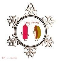 What Up Dog Ketchup Hot Dog Ornament thumb 0