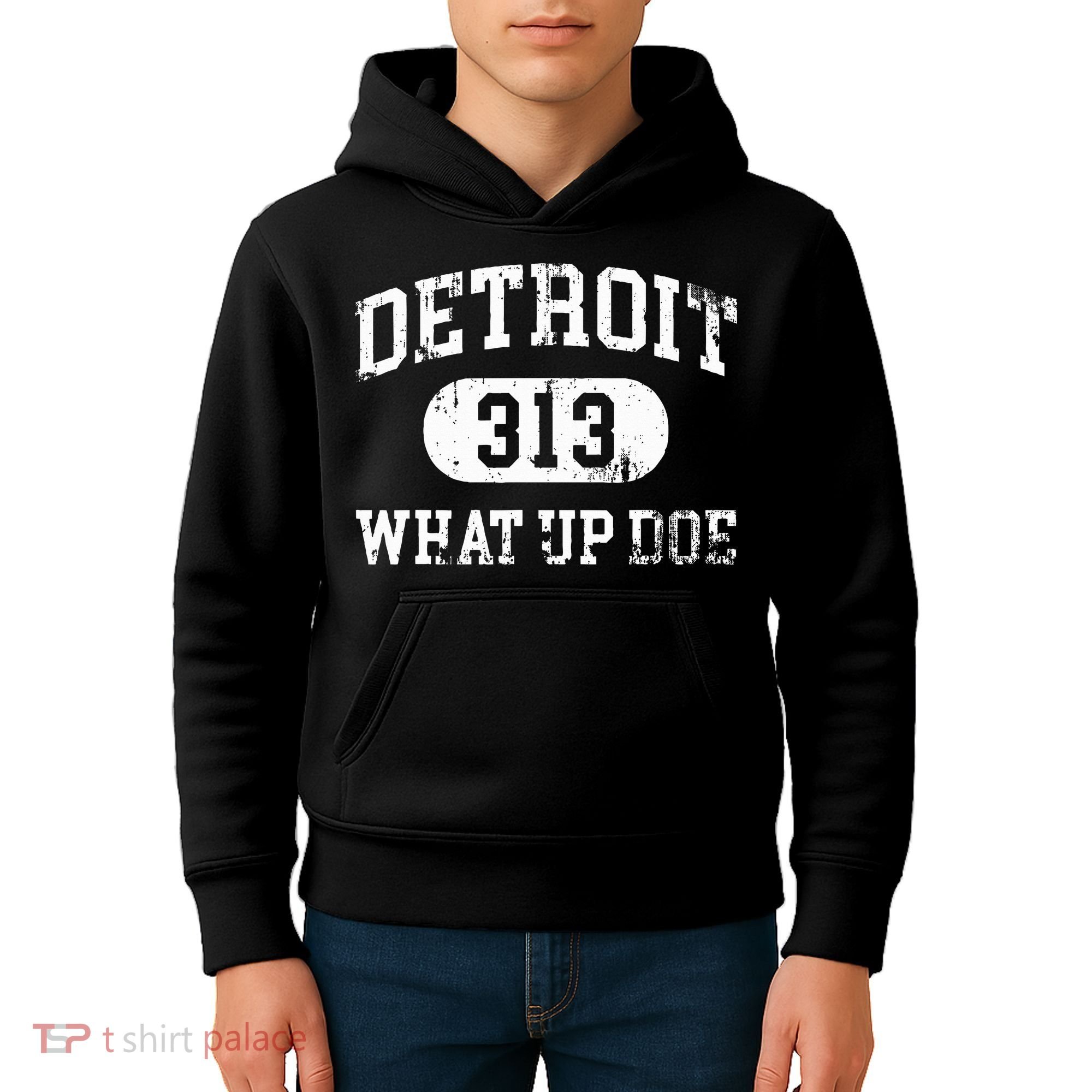 What Up Doe 313 Detroit Kids Hoodie