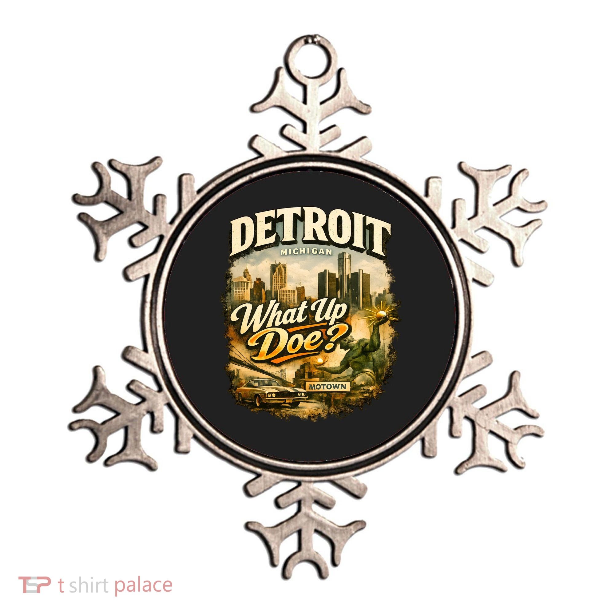 What Up Doe Detroit Michigan Motown Ornament
