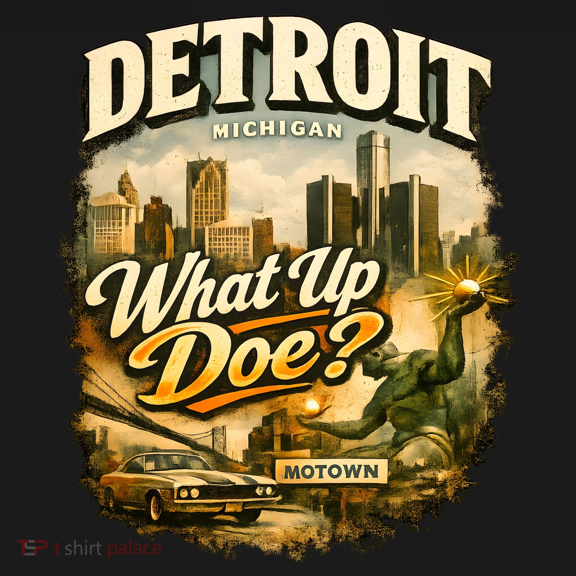 What Up Doe Detroit Michigan Motown Ornament