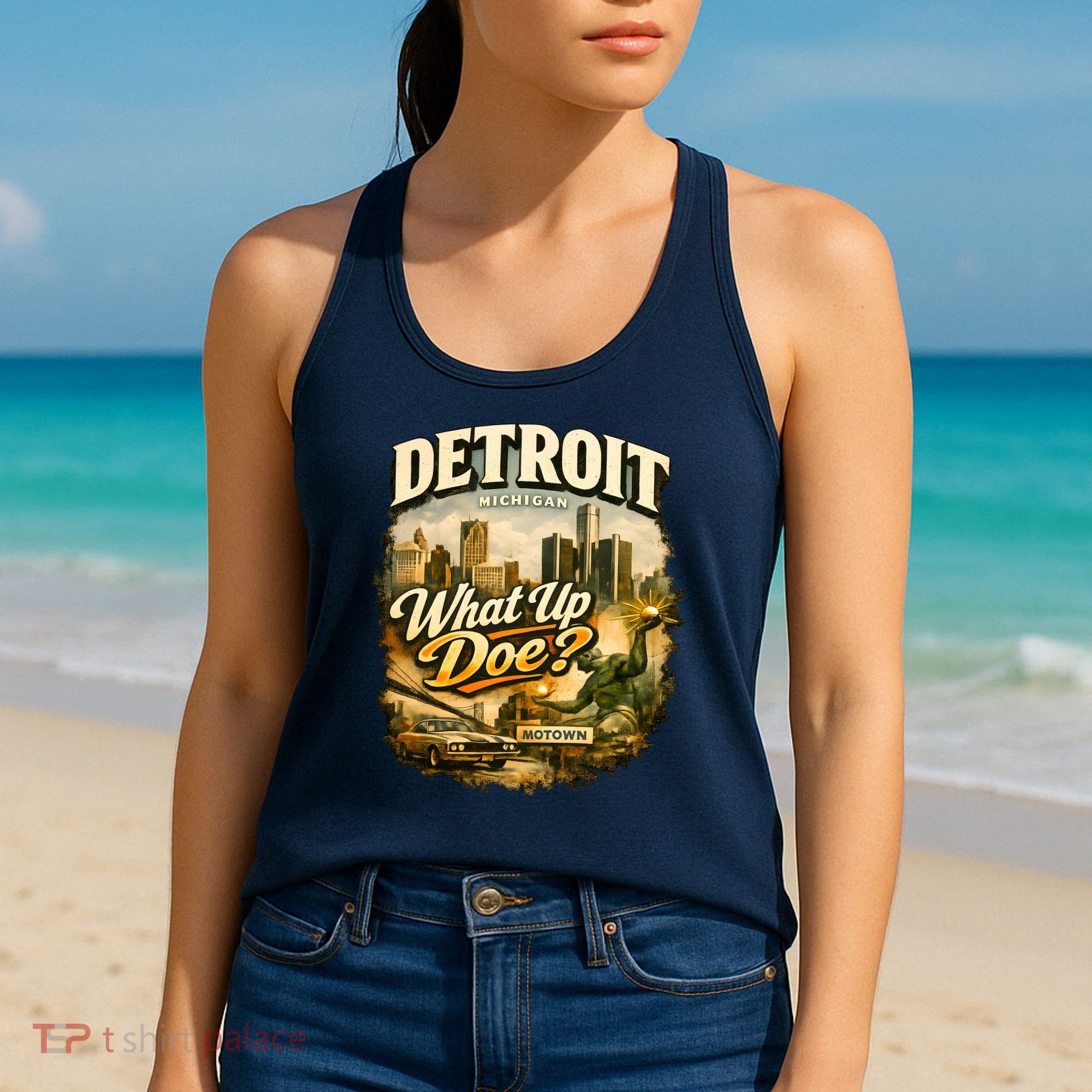 What Up Doe Detroit Michigan Motown Women's Tank Top
