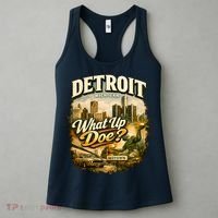 What Up Doe Detroit Michigan Motown Women's Tank Top thumb 3