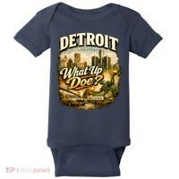 What Up Doe Detroit Michigan Motown Baby Bodysuit thumb 0