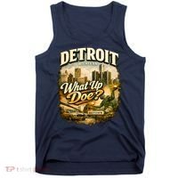 What Up Doe Detroit Michigan Motown Tank Top thumb 0
