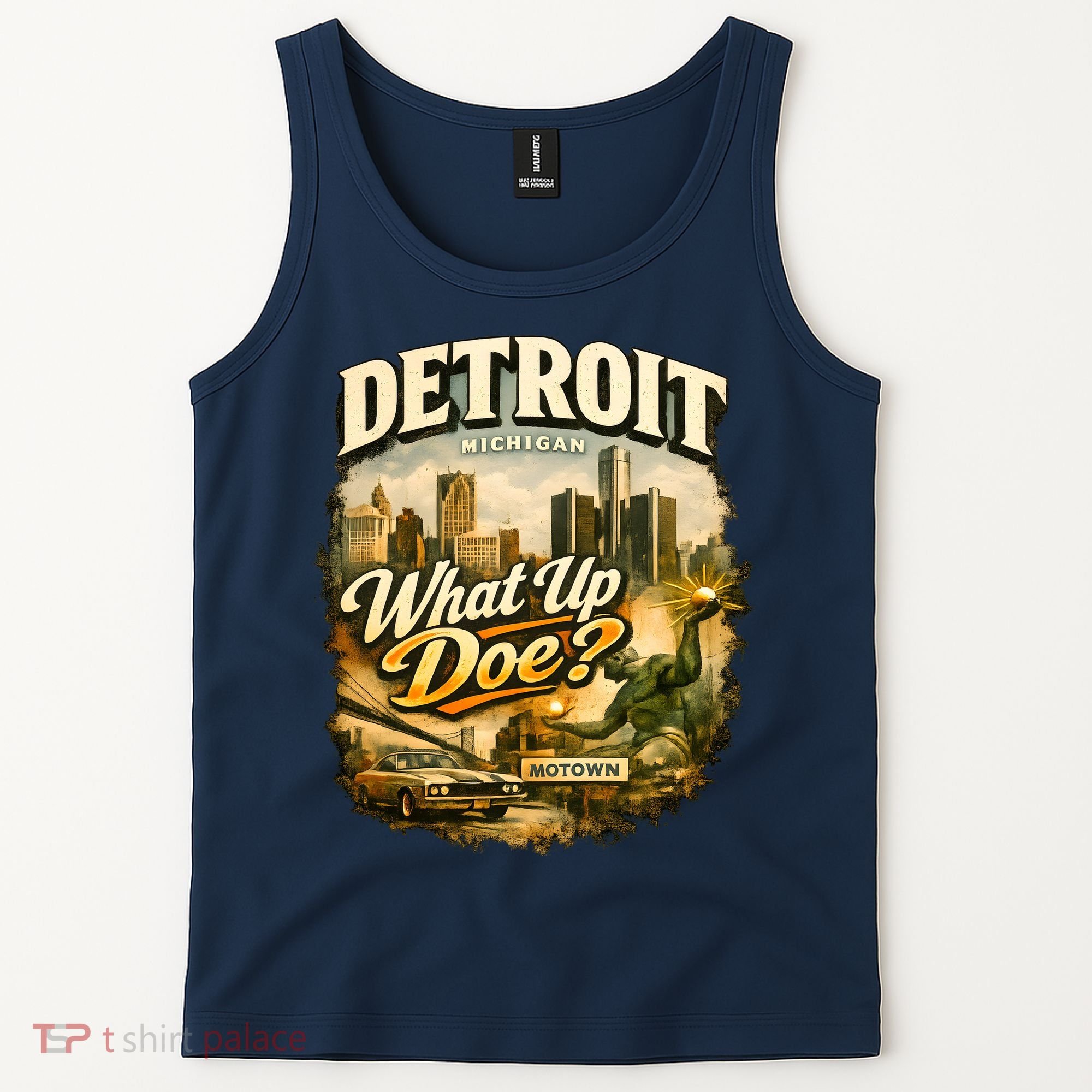 What Up Doe Detroit Michigan Motown Tank Top