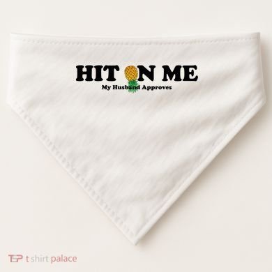 Wo Upside Down Pineapple Subtle Swinger Meaningful Gift USA-Made Doggie Bandana