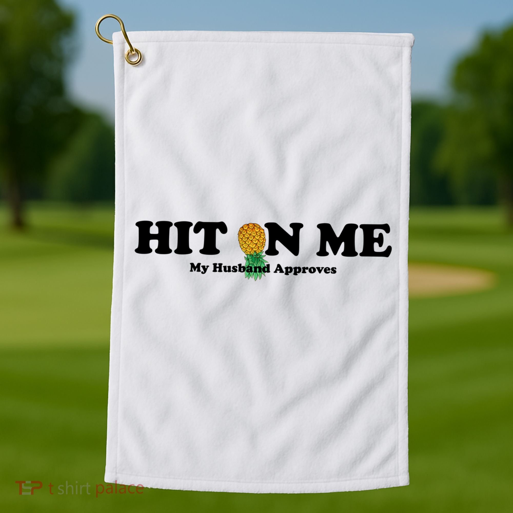 Wo Upside Down Pineapple Subtle Swinger Meaningful Gift Golf Towel