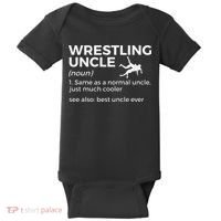 Wrestling Uncle Definition Best Uncle Ever  Baby Bodysuit thumb 0