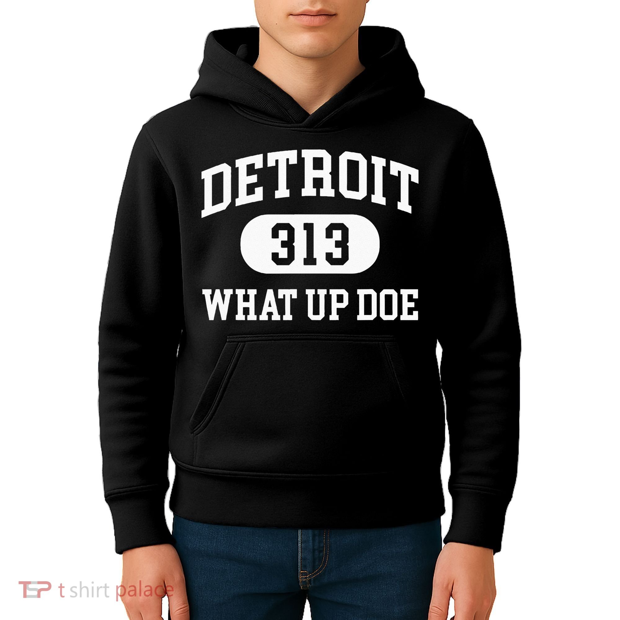What Up Doe 313 Detroit Kids Hoodie