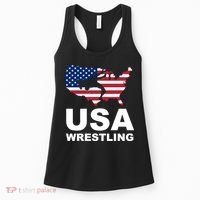 Wrestling Usa Flag Women's Tank Top thumb 0