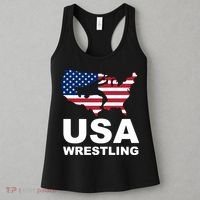 Wrestling Usa Flag Women's Tank Top thumb 3