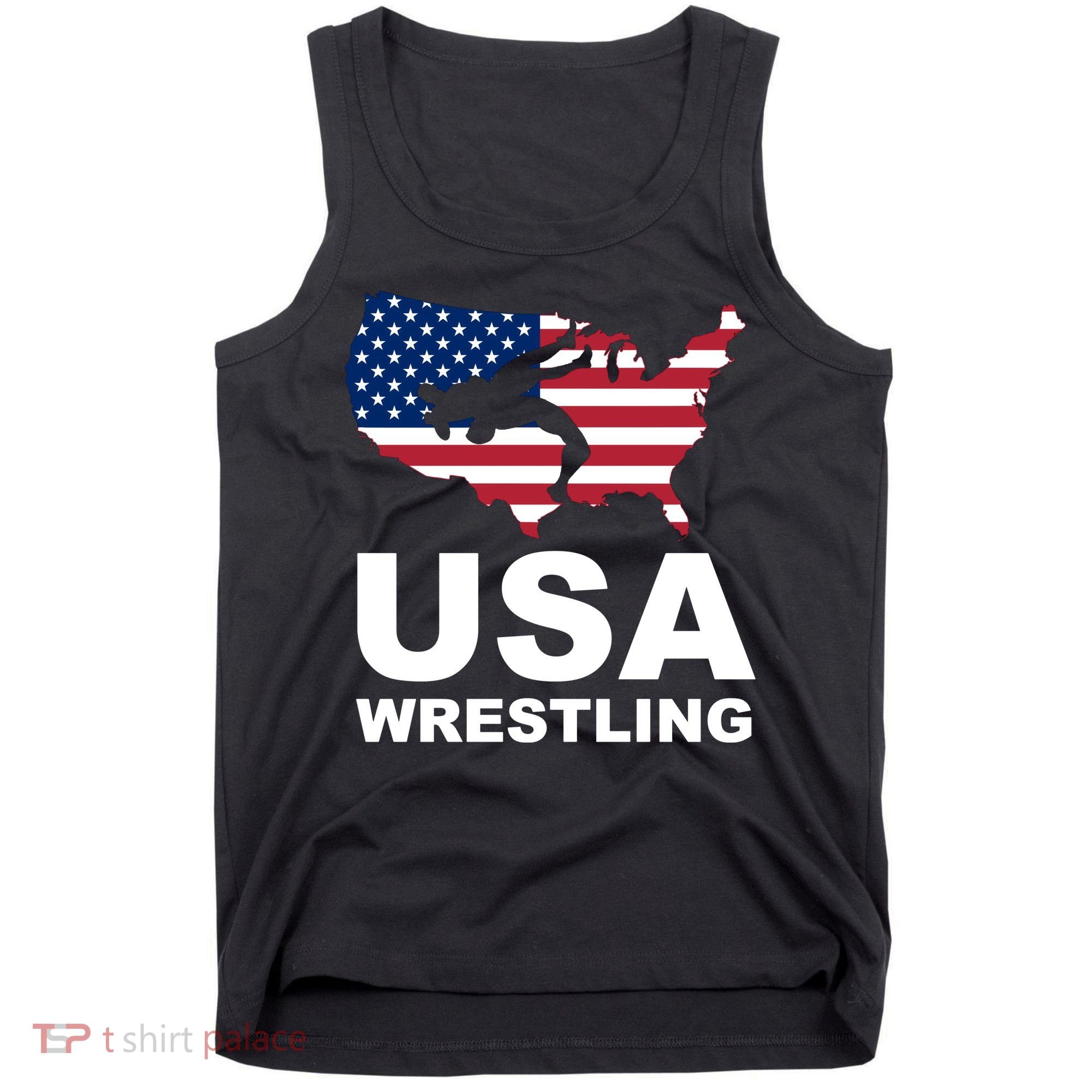 Wrestling Usa Flag Tank Top