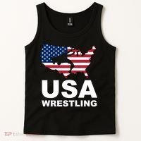 Wrestling Usa Flag Tank Top thumb 2