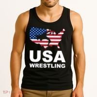 Wrestling Usa Flag Tank Top thumb 3