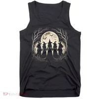 Witches Under Full Moon Halloween Night Tank Top thumb 0