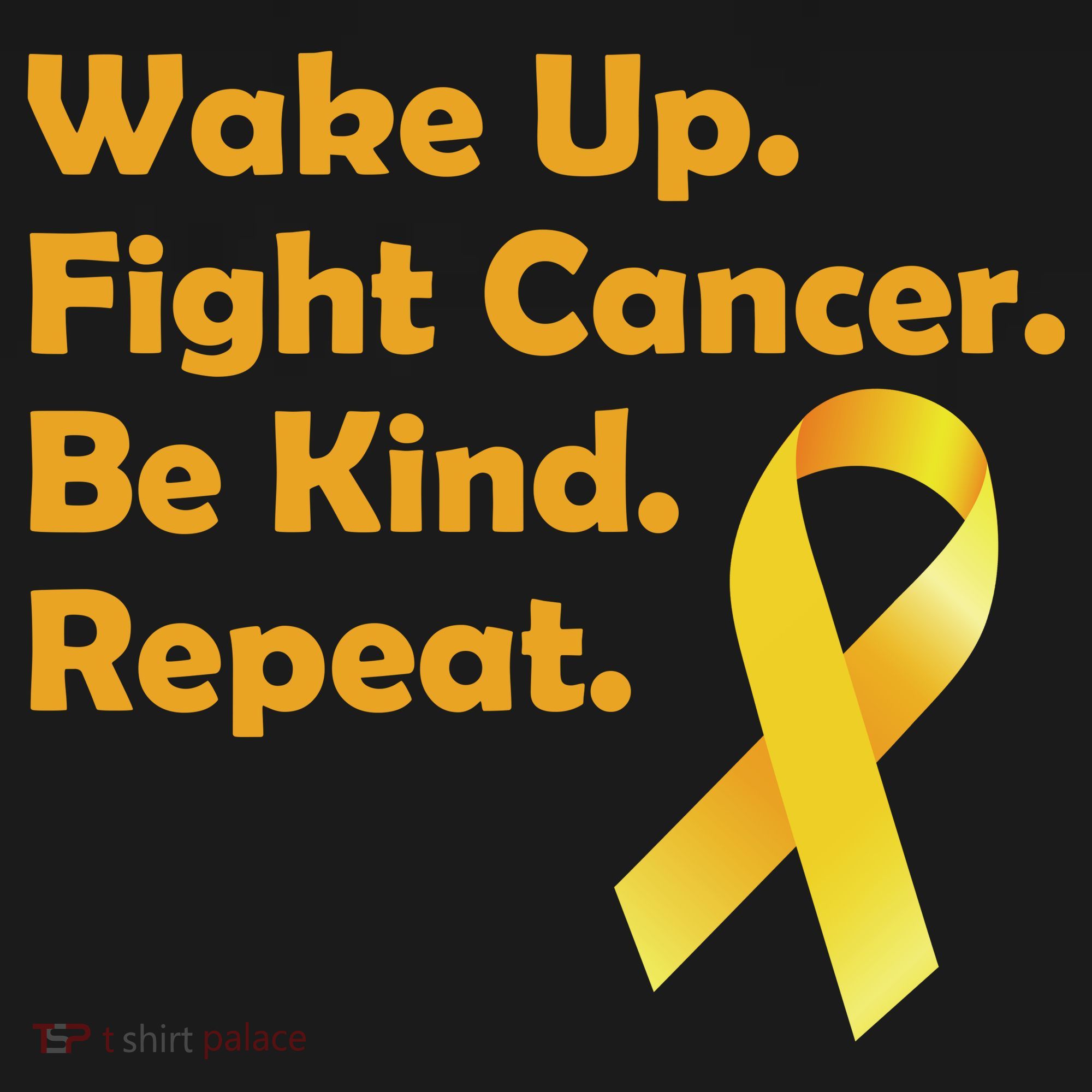 Wake Up Fight Childhood Cancer Be Kind Repeat Women's Tank Top