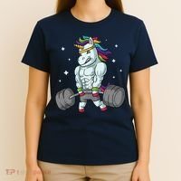 Weightlifting Unicorn - Funny Deadlift & Gym Gift T-Shirt thumb 4