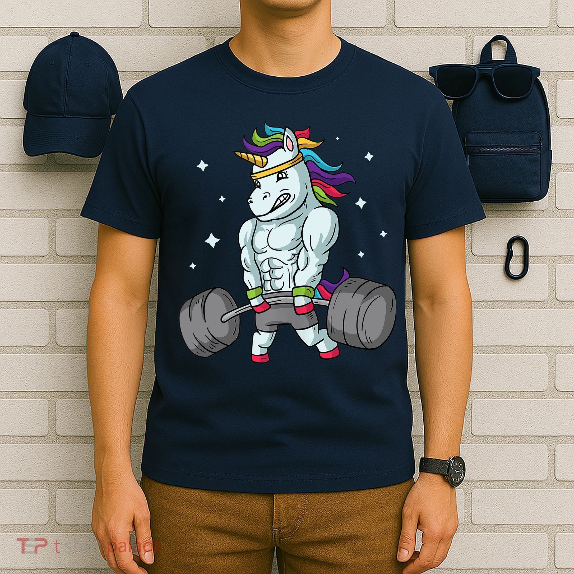 Weightlifting Unicorn - Funny Deadlift & Gym Gift T-Shirt