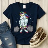 Weightlifting Unicorn - Funny Deadlift & Gym Gift Women's T-Shirt thumb 3