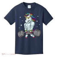 Weightlifting Unicorn - Funny Deadlift & Gym Gift Kids T-Shirt thumb 0