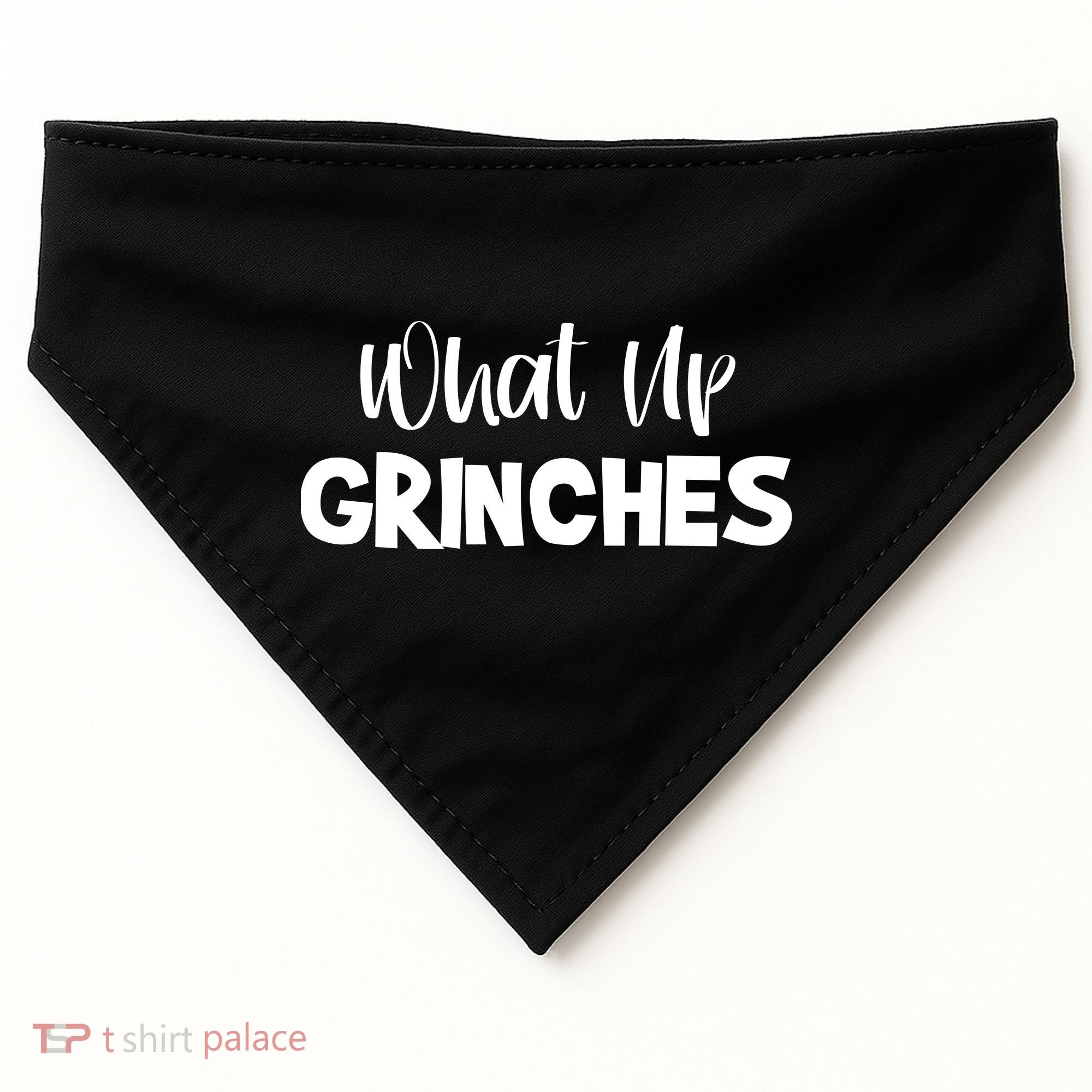 What Up Grinches USA-Made Doggie Bandana