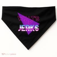 What's Up Jerks Retro USA-Made Doggie Bandana thumb 0