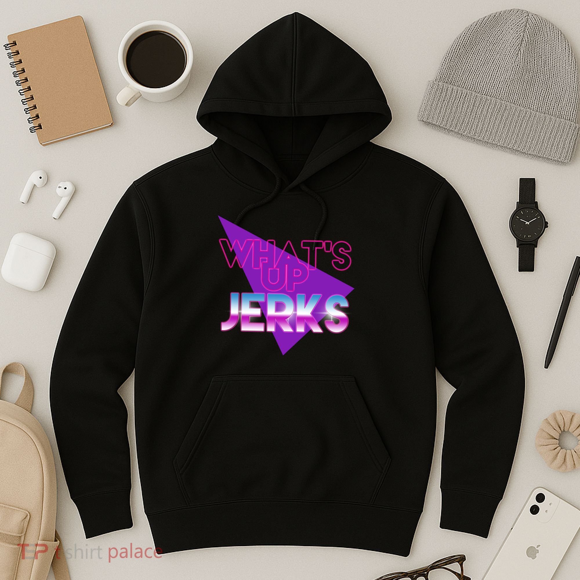 What's Up Jerks Retro Hoodie